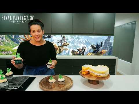FINAL FANTASY XIV Online Materia DC 1 Year Anniversary (Cactuar Cupcakes)