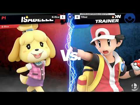 TSL 205 Losers Quarters - B-Rice (Dark Pit / Isabelle) vs Tilted (Dark Pit / Pokemon Trainer)
