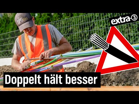 Realer Irrsinn: Doppelter Glasfaserausbau in Gablingen | extra 3 | NDR