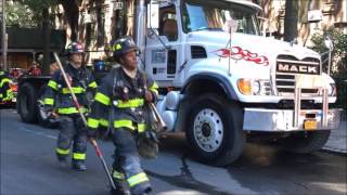 FDNY RESPONDING TO & OPERATING AT A VERY, VERY QUICKLY KNOCKED DOWN 10-77 HIGH RISE FIRE ON 70TH ST.