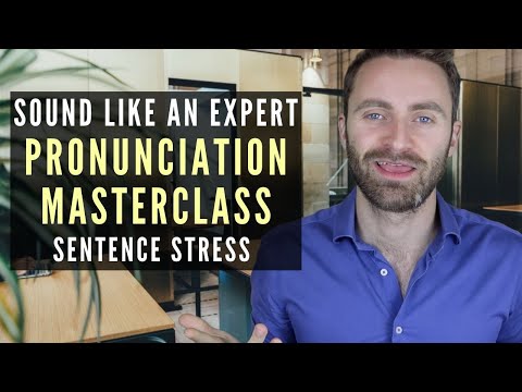 English Pronunciation Masterclass | Sentence Stress