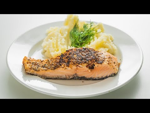 Perfect pan-fried salmon