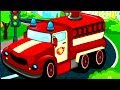 Cars for kids - Sports car - Crane - Fire truck - Big ...