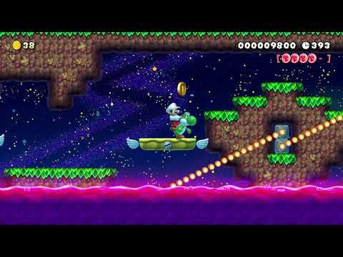 World 3-7 Blaze-bane Bridges by 3rd Bunny - Super Mario Maker 2 - No Commentary 1ca