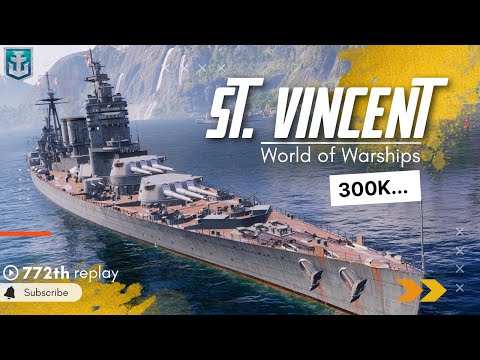 Battleship ST. VINCENT / WoWs / World of Warships #wows #worldofwarships #gaming