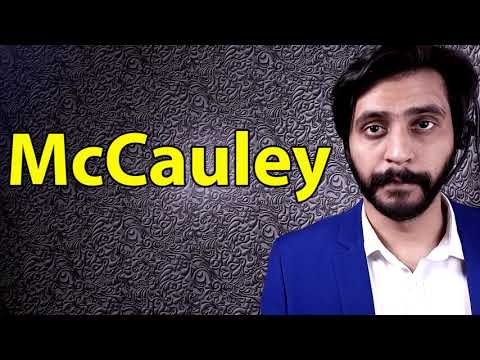 How To Pronounce McCauley
