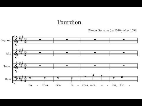 Gervaise, Claude (ca.1510 - after 1558) Tourdion