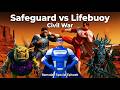 Safeguard Vs Lifebuoy Civil War Action Comedy Cartoons