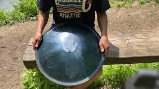 A hijaz Frog Drums #handpan #steeltonguedrum #steeldrum #ravvast #tankdrum #arabic #percussion