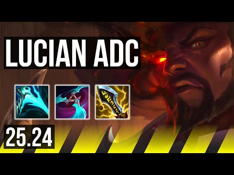 LUCIAN & Nami vs DRAVEN & Renata Glasc (ADC) | Good KDA: 22/2/3 | KR Master | 25.24