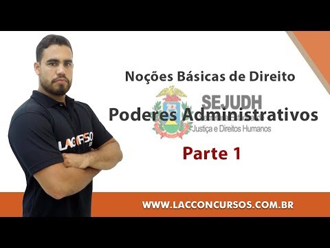Aula Grátis - SEJUDH - Poderes Administrativos - Parte 1 - Noções Básicas de Direito