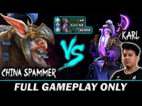 China Spammer Meepo vs Void Spirit Karl - Full Gameplay Meepo #352