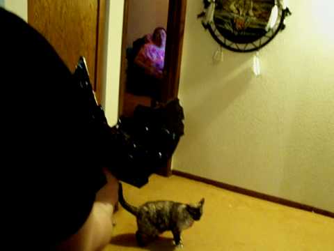 Ami showing her mom what she did