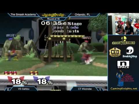 The Smash Academy 2 - Gahtzu vs CT Wizzrobe - top 16 winners bracket - SSBM