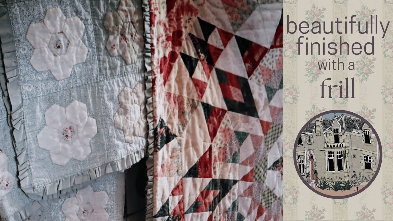 Quilt Finishing Ideas: Beautiful Ruffle Border on a Patchwork Quilt