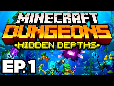 🌊 CORAL RISE, DROWNED NECROMANCER, SUNKEN SKELETONS! - Minecraft Dungeons: Hidden Depths DLC Ep.1