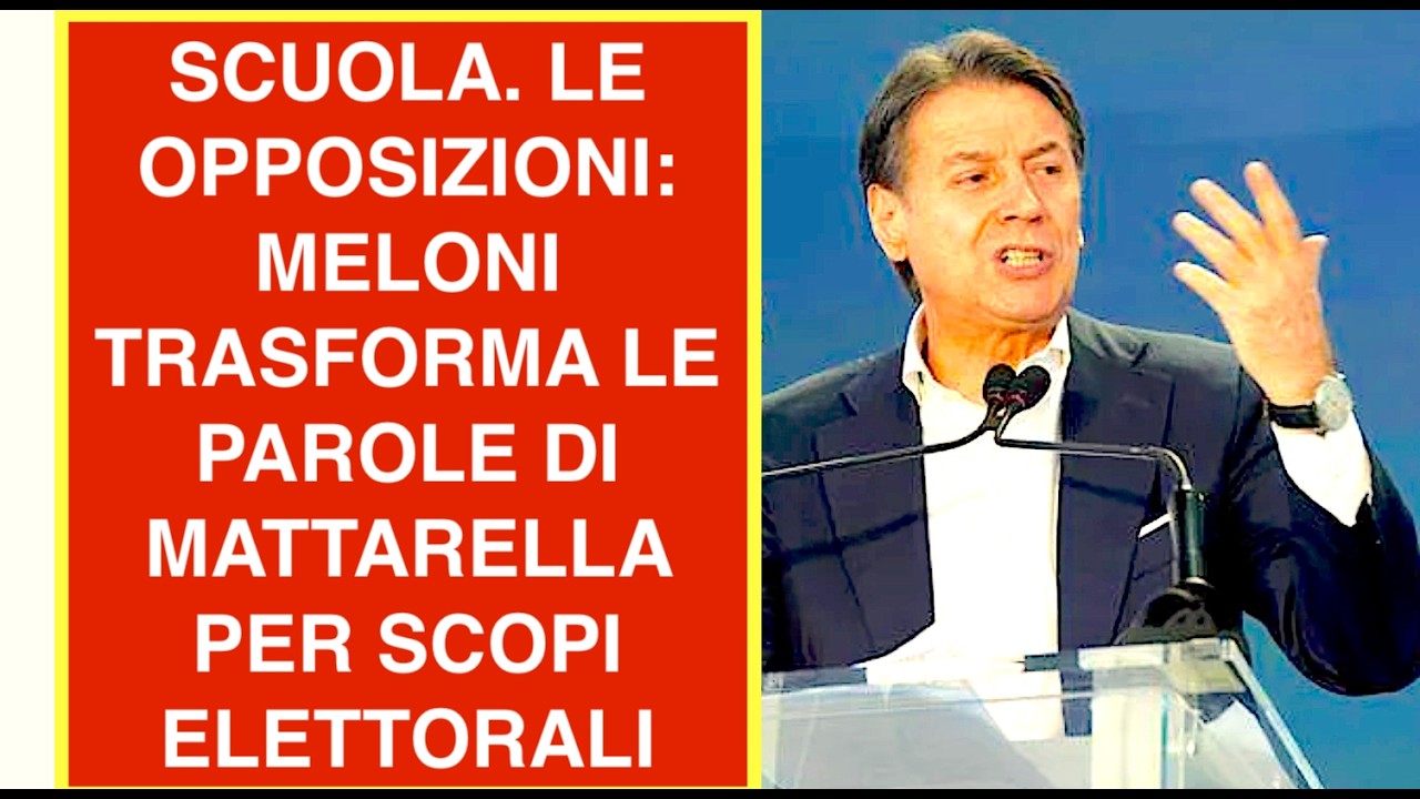 SCUOLA. LE OPPOSIZIONI: MELONI TRASFORMA LE PAROLE DI MATTARELLA PER SCOPI ELETTORALI