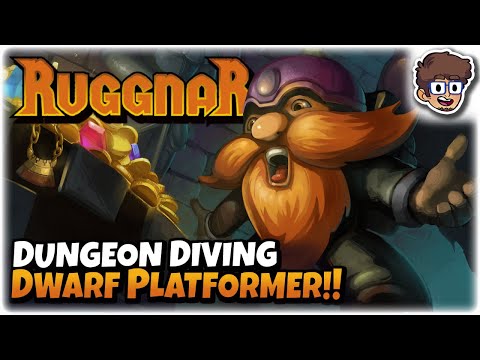 Dungeon Diving Dwarf Platformer w/ Roguelite Mode! | Let's Try Ruggnar