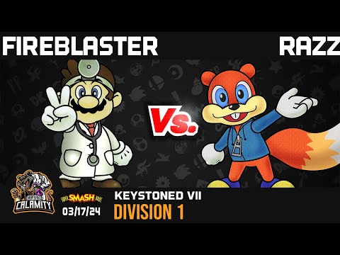 Keystoned VII - #smashremix - Division 1 - Fireblaster vs. Razz