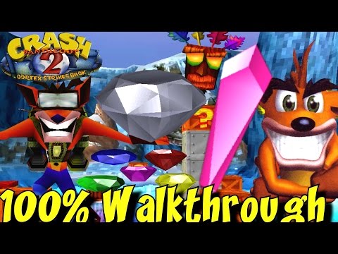 Crash Bandicoot 2 - Full 100% Walkthrough (ALL Gems/Crystals) HD