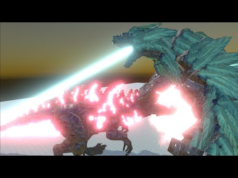 GODZILLASAURUS VS GODZILLA AND OTHER UNITS EPIC BATTLES - ANIMAL REVOLT BATTLE SIMULATOR