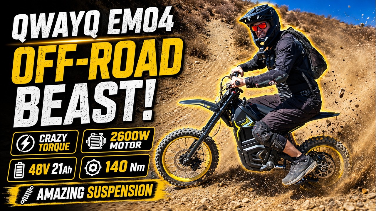 Awesome off-road e-minibike with crazy power | QWAYQ EM04