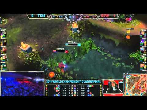 [Worlds 2014] Pawn (Fizz) vs Bjergsen (Zed) - Early 1v1