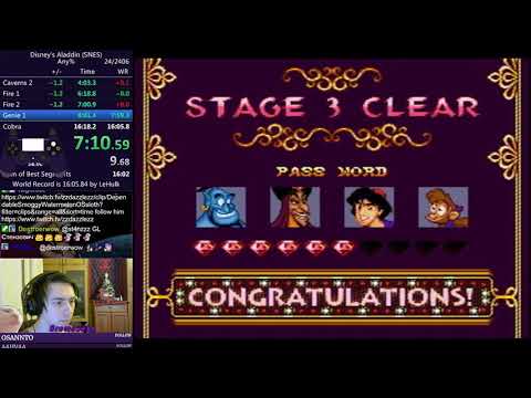 Disney's Aladdin (SNES) Speedrun in 16:10
