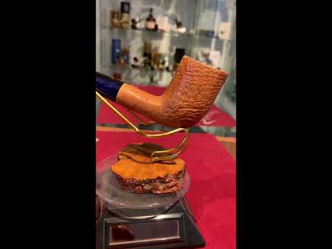 Pipa Paronelli radica REVERSE billiard sabbiata naturale fatta a mano - www.paronellipipe.com