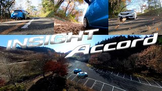 HONDA ACCORD COUPE, HONDA INSIGHT　晩秋路を走る！