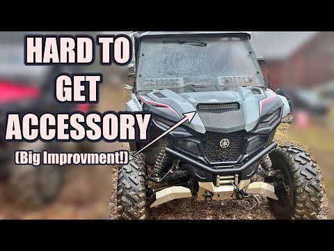 Yamaha Rmax 1000 hood scoop light install and review! It's awesome!