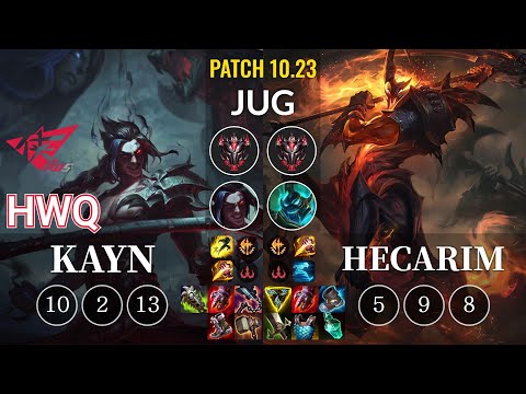 RWS HwQ Kayn vs Hecarim Jungle - KR Patch 10.23