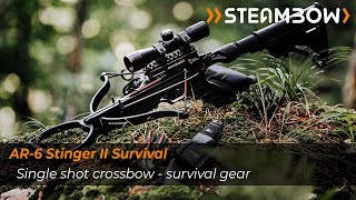 Pistolová kuše Steambow AR-6 Stinger II Survival 55lbs