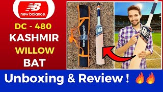 NEW BALANCE DC 480 KASHMIR WILLOW CRICKET BAT UNBOXING | NB DC 480 BAT | CRICKET BAT UNDER 3000