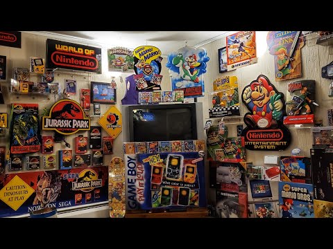 2020 Nintendo Game Room Tour...Retro Gaming  Displays, Games, and Memorabilia!!