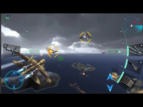 Sky Fighters 3D (Android/ iOS Game) Gameplay [MOD] All Aircrafts unlocked Part 2