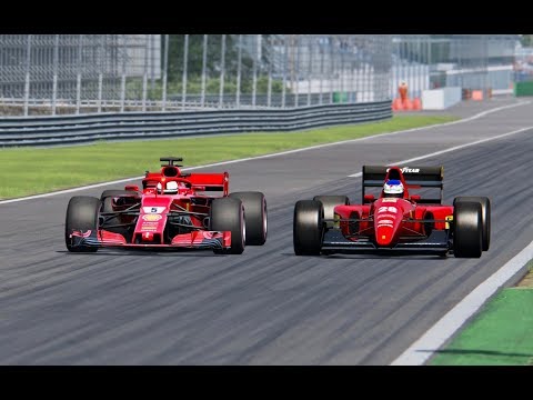 Ferrari F1 2018 vs Ferrari F1 1992 - Monza