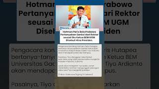 Soroti Kritikan Eks Ketua BEM UGM, Hotman Paris Pertanyakan Sanksi dari Rektor