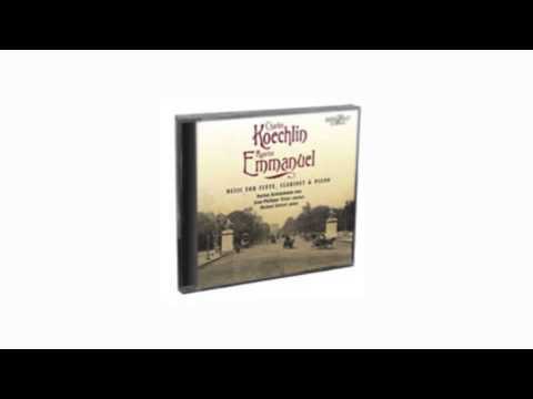 Koechlin & Emmanuel - Music for Flute, Clarinet & Piano Brilliant Classics  1CD  9422