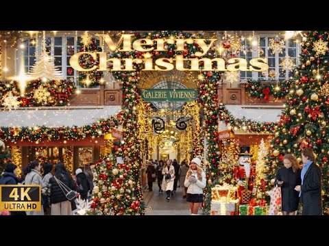 [🇫🇷Paris France 4K 120FPS Walking Tour] Winter Walk in Paris 22/DECEMBER/2025