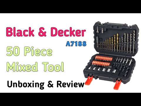 Black & Decker Mixed Tool Set Unboxing & Review