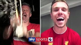  Jordan Henderson celebrates the title