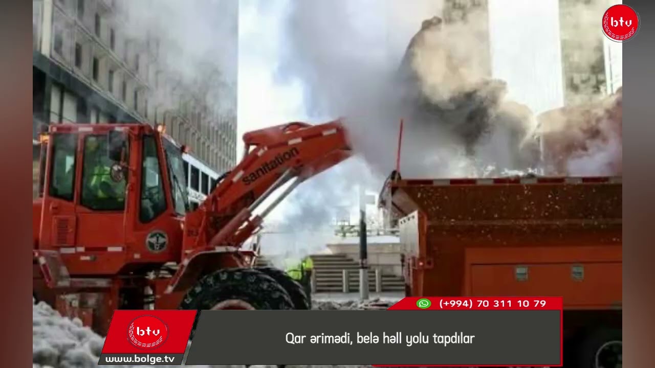 Qar ərimədi, belə həll yolu tapdılar