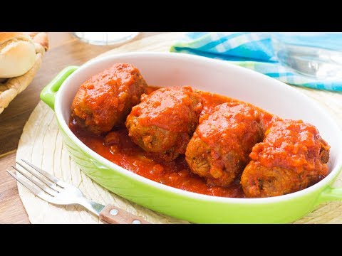 Involtini di Carne al Sugo - Ricetta Facile Involtini con Prosciutto e Formaggio - 55Winston55