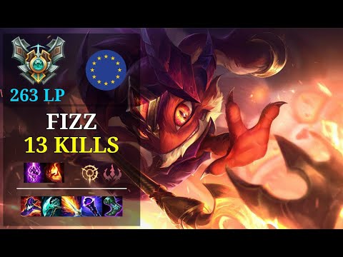 Fizz Top vs Cassiopeia - 13 kills - Níjhuís EUW Grandmaster (263 LP) Patch 11.3