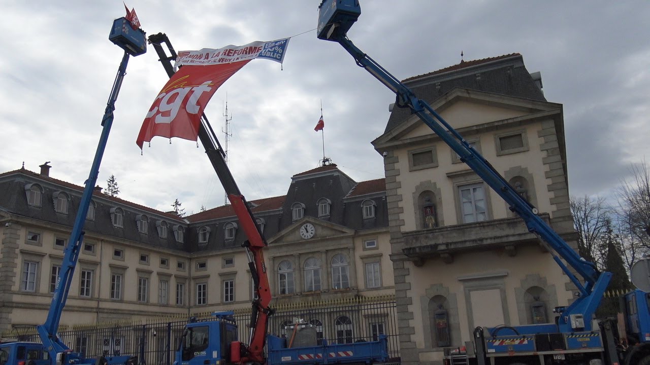 Retraites : 9e journée intersyndicale, «On est dans la goutte d'eau», au Puy-en-Velay, le 23/03/23