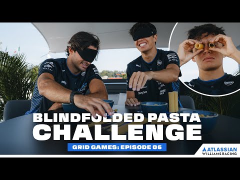 Blindfolded Pasta Challenge with Alex Albon & Carlos Sainz!