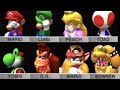 Mario Kart 64 All Characters Losing Animations