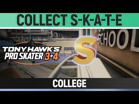 Tony Hawk's Pro Skater 3+4 - College - Collect S-K-A-T-E