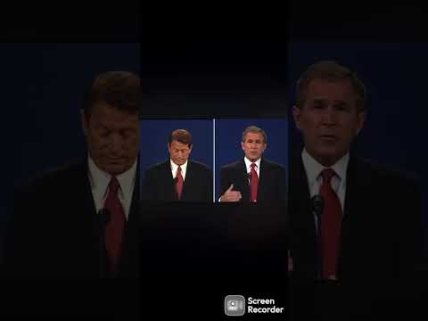 Al gore sighs at George w bush’s stupidity